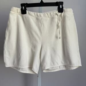 Tommy‎ Bahama sz S White Cotton Drawstring Terry Cloth Vacation Shorts